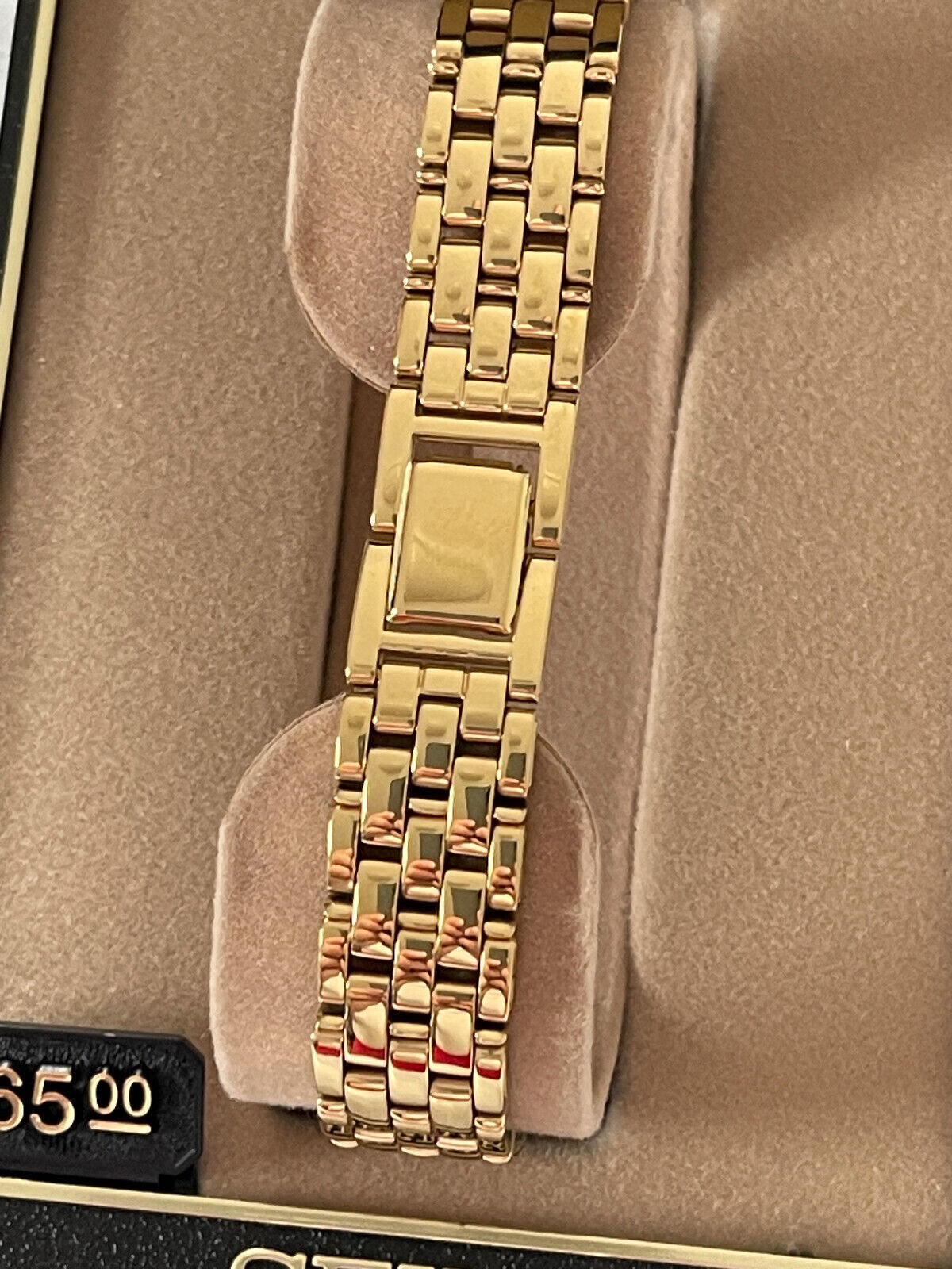 SEIKO Ladies Dress Watch-V401-5839-Gold Tone-Roman Numeral 