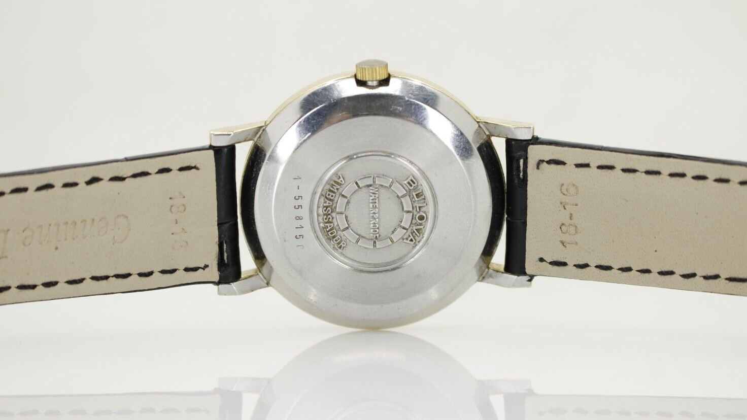 ☆稼動品☆ BULOBA Ambassador アンバサダー30JEWELS Vintage Bulova Ambassador Automatic 30 Jewels Watch W/ New Leather