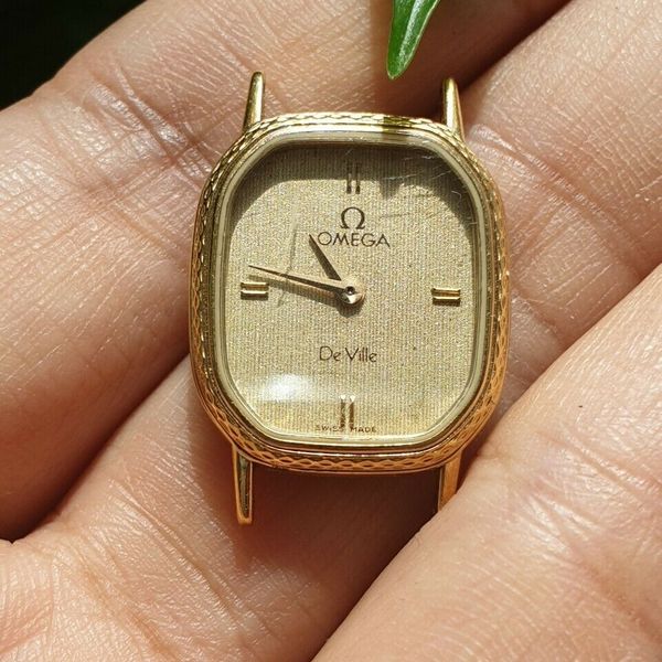 OMEGA De Ville ゴールド 腕時計 cal.1387 不動 Omega De Ville Quartz Cal.1387 Womens Gold Swiss Watch