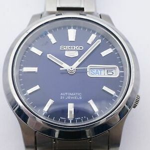 Seiko 7S26-02J0 WR 21-Jewel Blue Dial Luminous Braclet Skeleton Automatic  Watch | WatchCharts