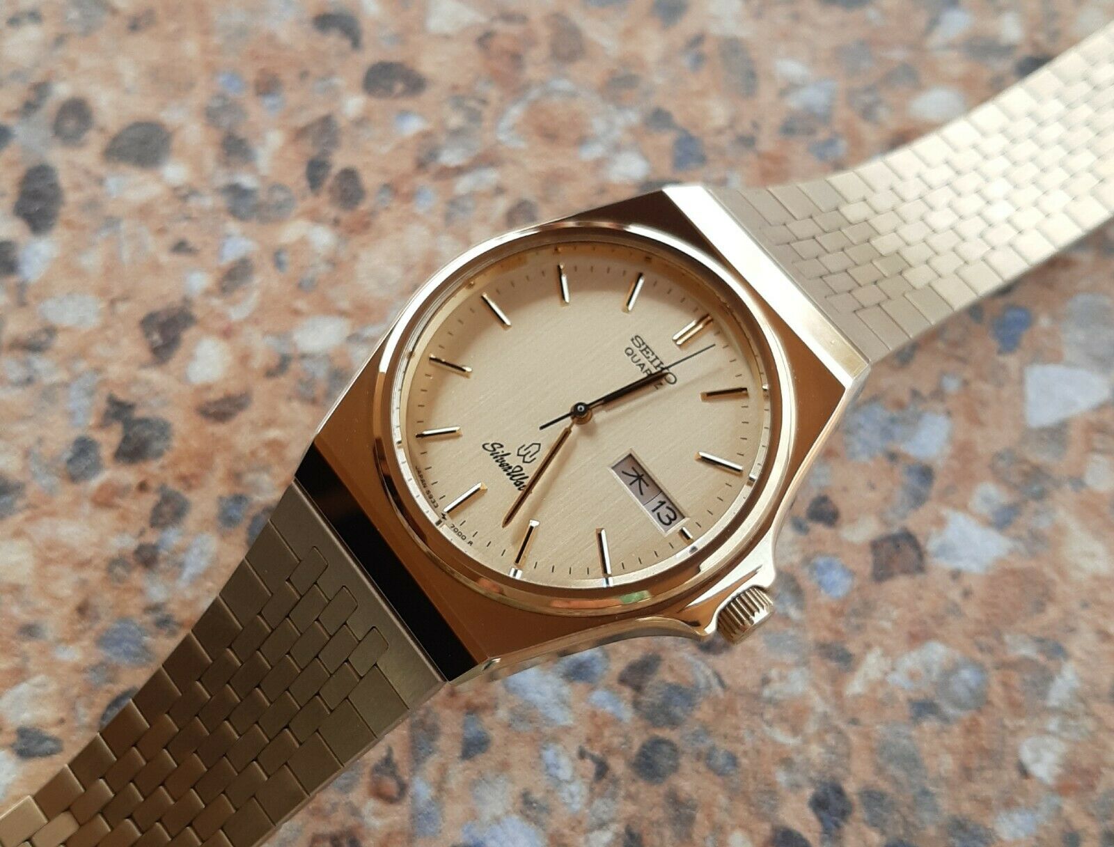 Seiko SilverWave Quartz JDM 5933 7030 JDM Kanji Screw Down Crown