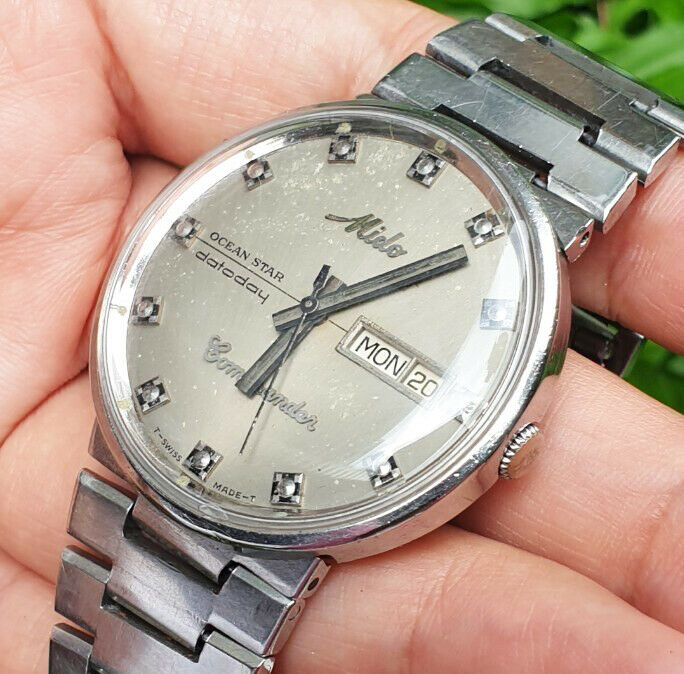 Mido Commander Ocean Star Datoday 8479 Day Date 8129413 Mens