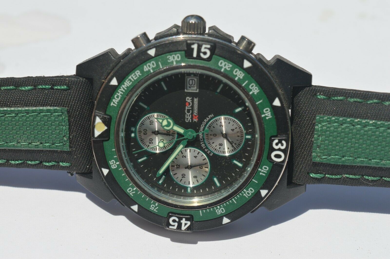 Cadran De Montre SECTOR Expander 101 - Chronographe Diamètre 28mm Bleu Multicolore - Neuf Sans étiquette