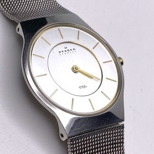 SKAGEN DENMARK 233SGSC ULTRA SLIM TWO-TONE 3ATM STEEL MESH  display picture 2