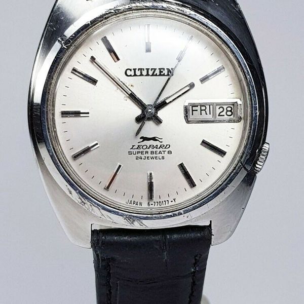 Vintage Citizen Leopard Super Beat 8 24 Jewels Cal. 7710 Auto Mens