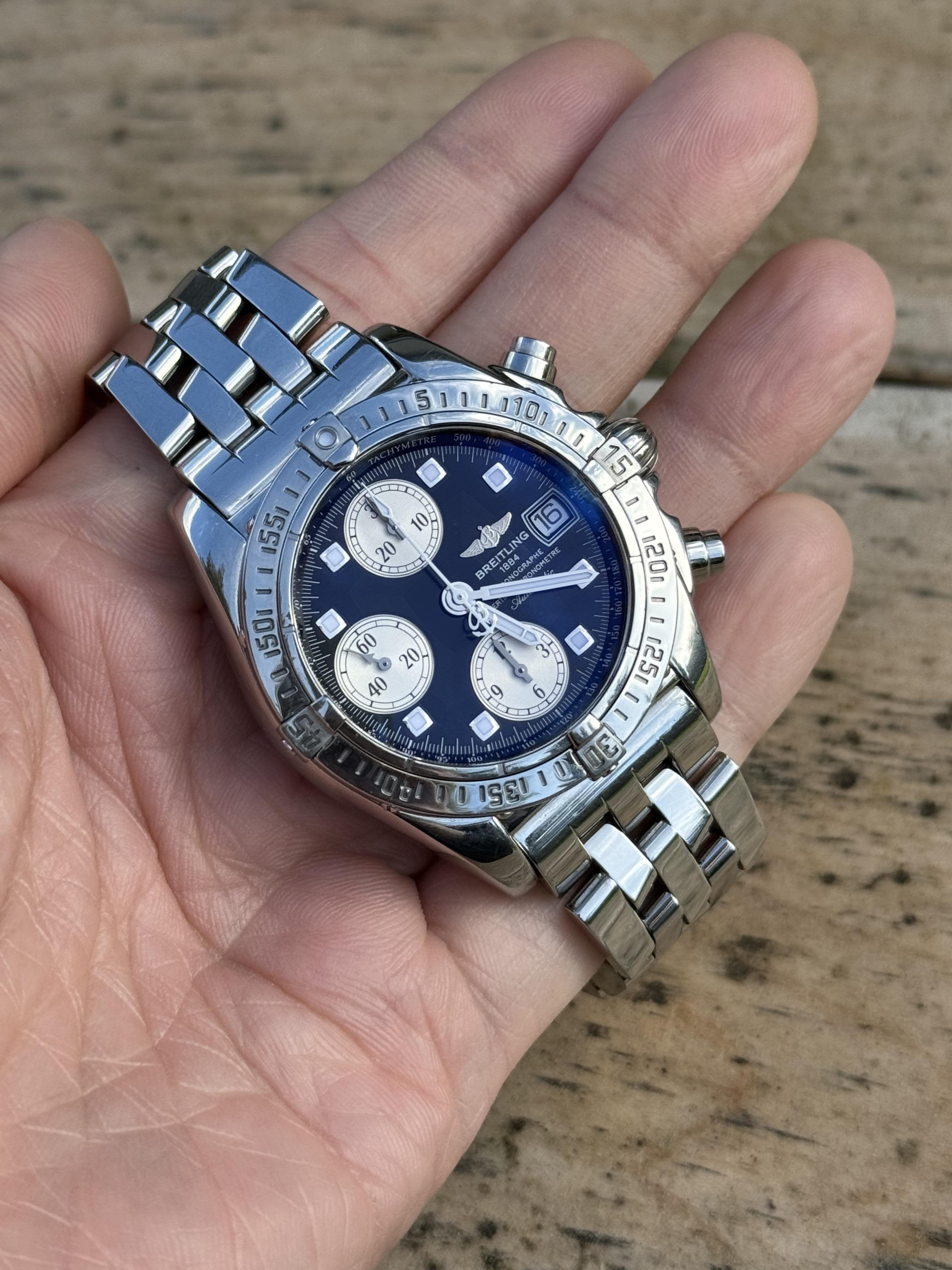 Breitling Chrono Cockpit Reverse Panda A13357 - 39mm | WatchCharts