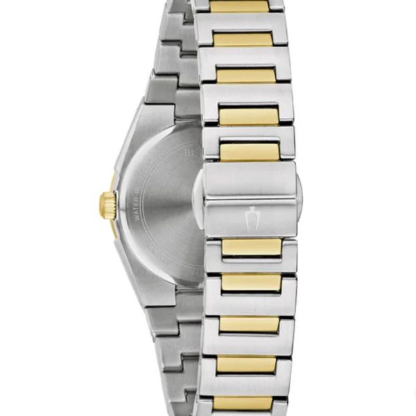 Bulova Crystal Collection Silver Crystals Dial Two Tone Steel Strap Watch for Women - 98L235