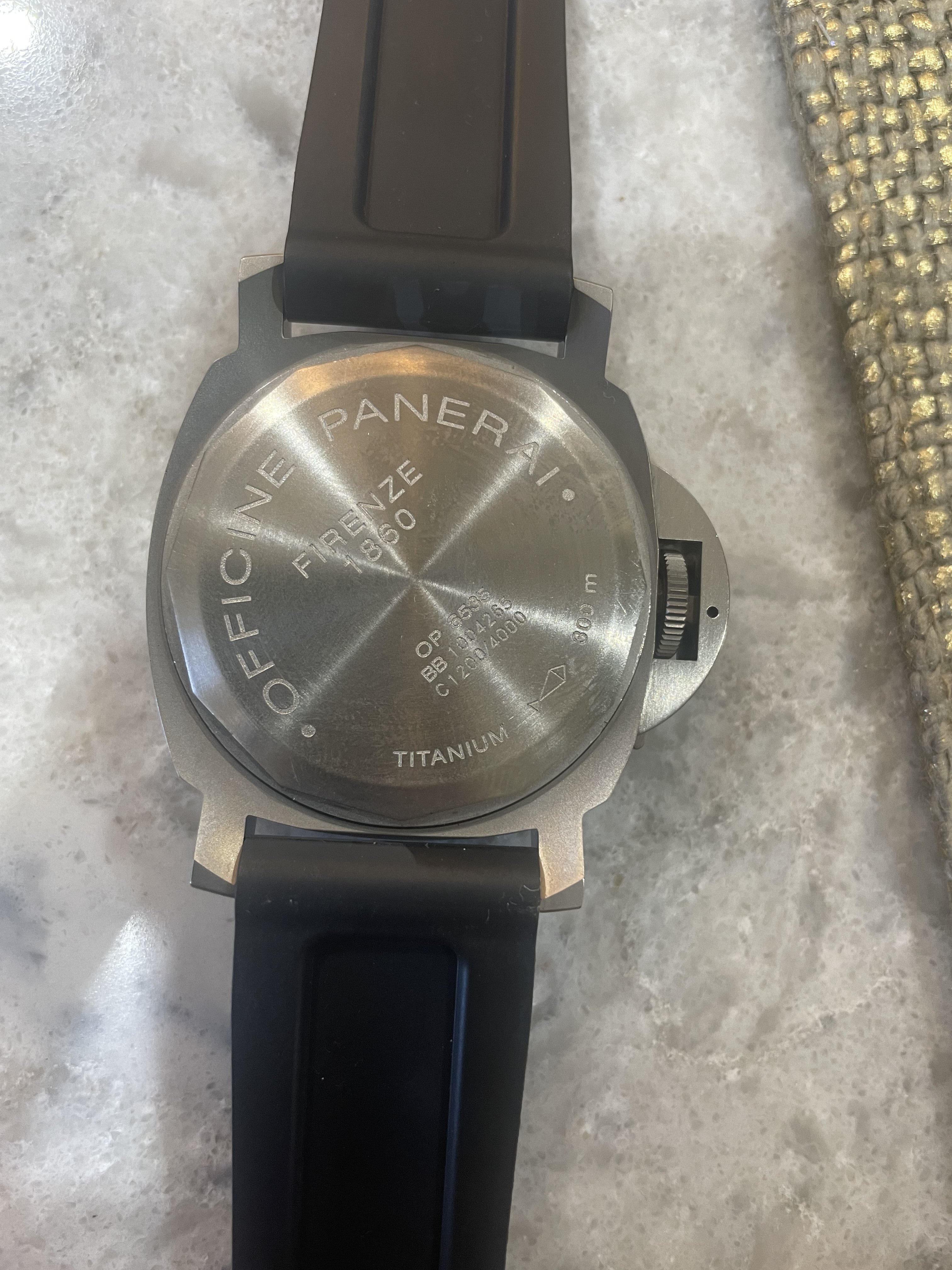 FS RARE Panerai Luminor PAM 0061 Titanium Tobacco Dial