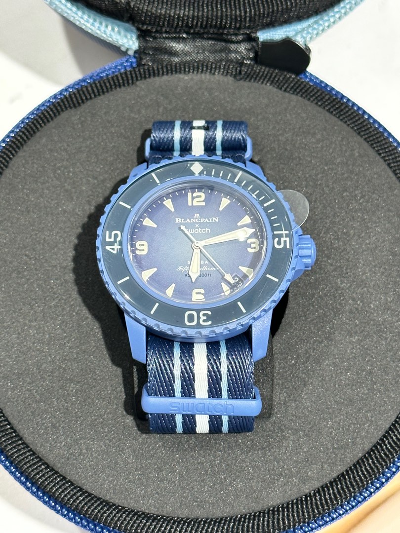 Brand New Swatch Blancpain Blue Atlantic Watch WatchCharts