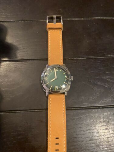 San Martin Green Sterile Dial Panerai Homage Radiomir Automatic