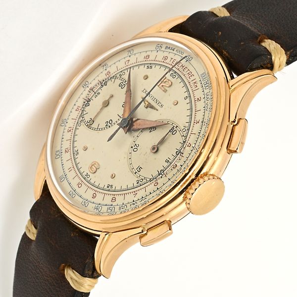 Longines Flyback Chronograph Ref.5953 Cal.30ch K18pg Hand Winding Late 