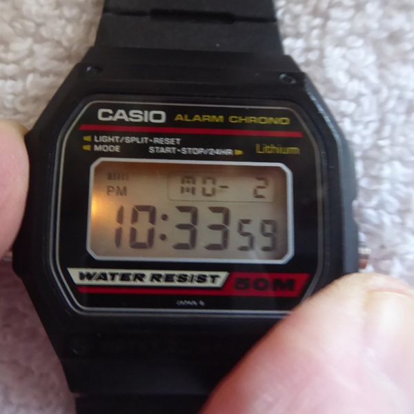 Casio Module 596 CASIO W-14 / 596 - DIGITAL WATCH - LCD WRISTWATCH - QUARTZ - c 1986 ...
