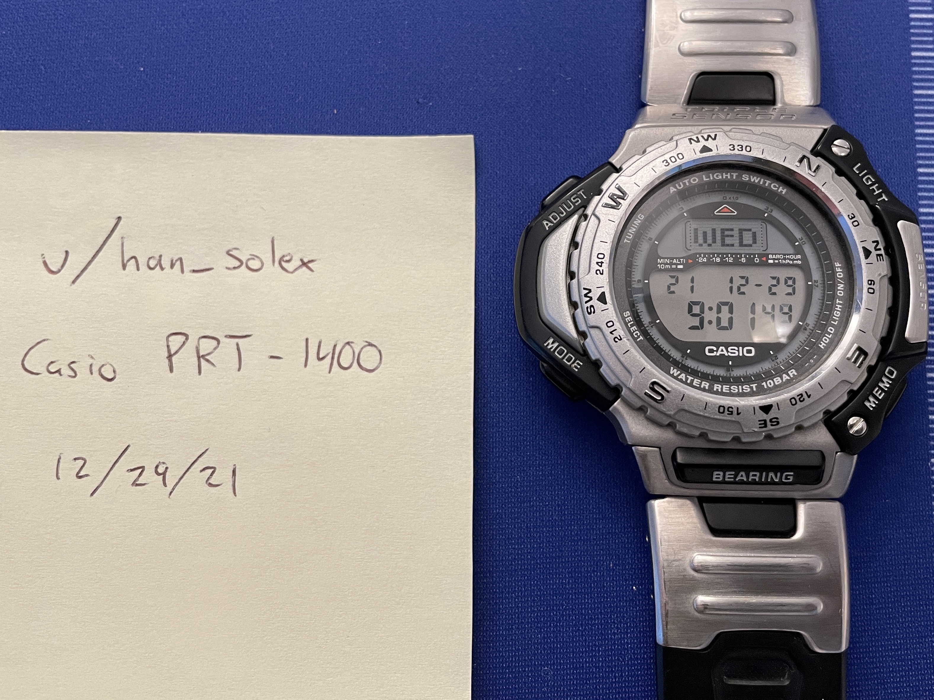 WTS] Casio ProTrek PRT-1400 Titanium Triple Sensor | WatchCharts 