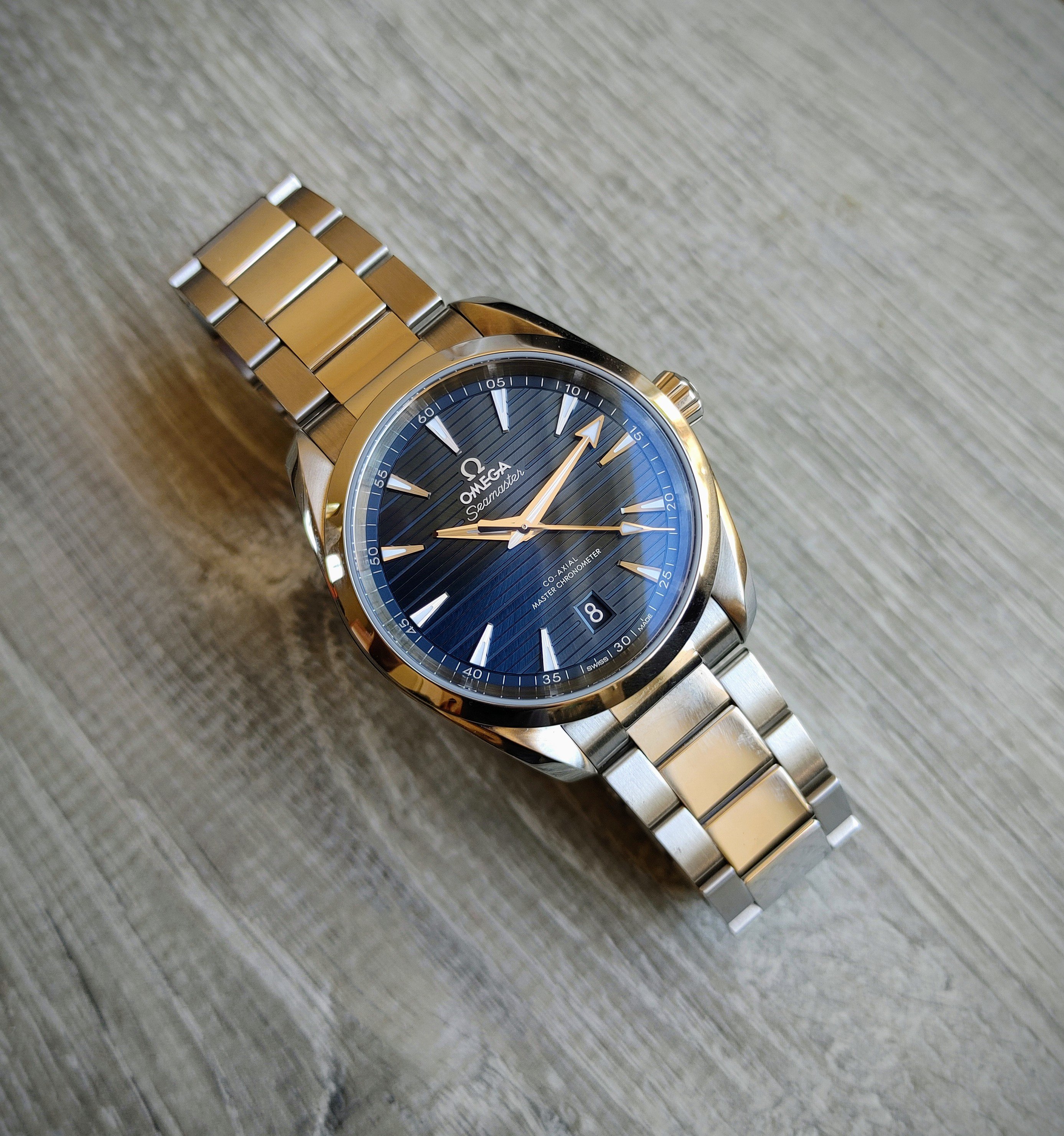 Omega Aqua Terra 150m Watch, 38mm blue Dial, 22010382003001