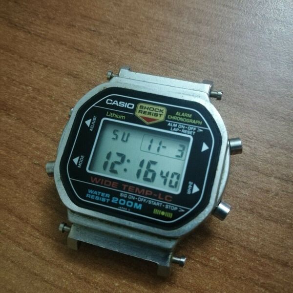 Vintage Rare Early Model Watch CASIO WW 5300 491 G-Shock Resistant 