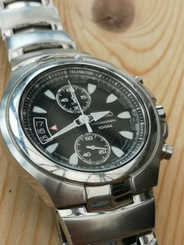 Seiko Men s Chronograph Date Watch 7T94 0AB0 WatchCharts