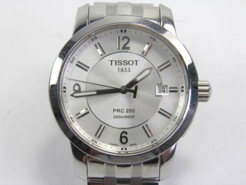 Mens Tissot PRC 200 T014410 A stainless steel quartz dress wrist