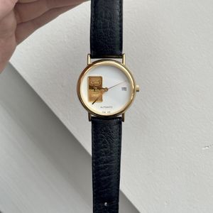 WTS] unusual Credit Suisse 24k gold watch - round 2