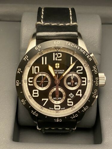 Victorinox Swiss Army Airboss Mach 6 Black silver Chronograph