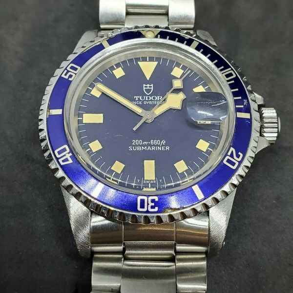 70s Tudor Submariner Blue Snowflake Ref.9411/0 Men Divers with 78360 ...