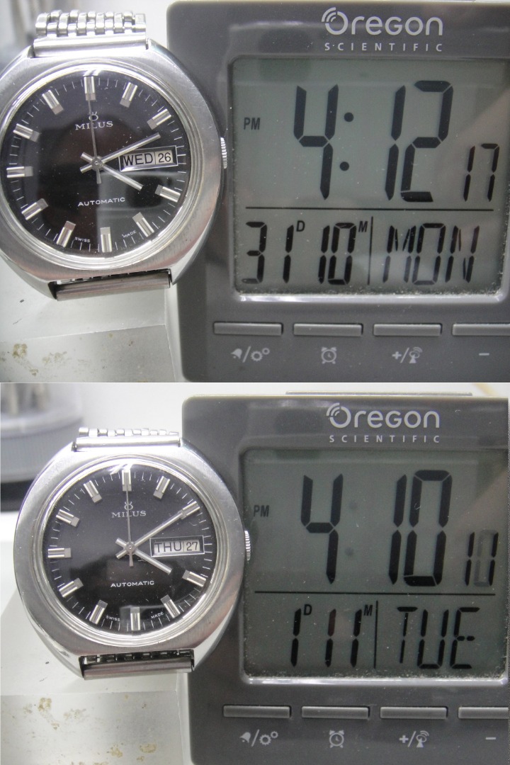 ミラス Milus Week Day Automatic 25石 腕時計 Yahoo