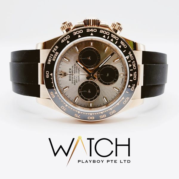 New 2024/03 Rolex Daytona Oysterflex - 126515LN Sundust & Black Dial ...