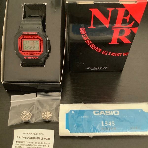 CASIO G-SHOCK x Evangelion DW-5600 NERV model EVA watch Limited