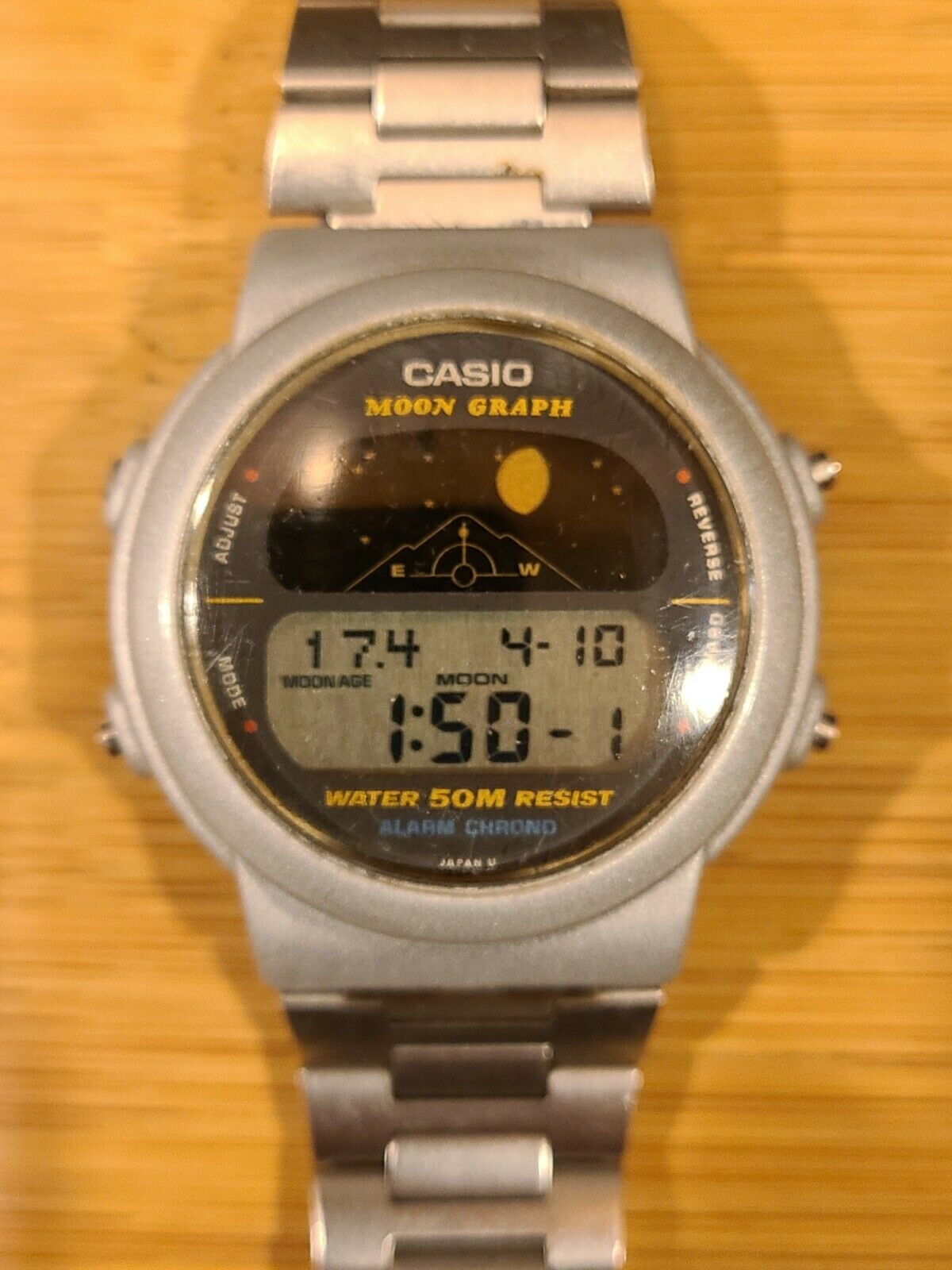 Casio GMW-60 61 Moon Graph module 832 QW pre G shock Moon Phase Silver GMW-15  | WatchCharts Marketplace