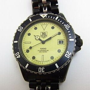 Heuer 1000 Bond Night Diver Lumi Dial St Steel Men S 41mm Watch 980 031n Watchcharts