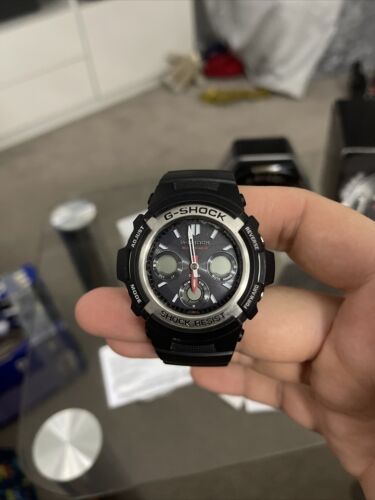 Casio G-Shock AWG-M100-1AER 5230 Solar Multiband 6 Watch Needs New