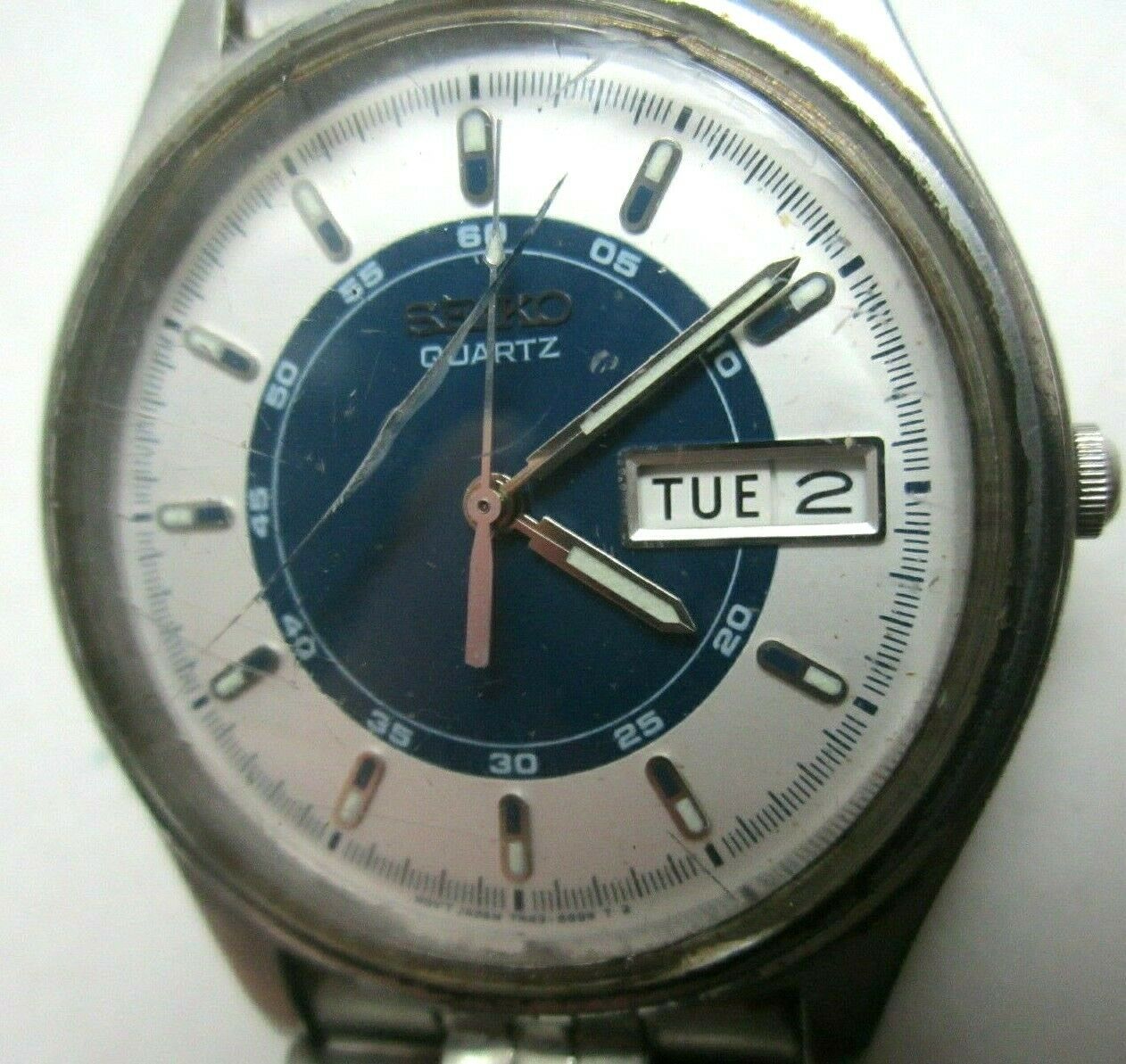 Vintage Seiko 7N43-8A39 Day-Date Wrist Watch | WatchCharts