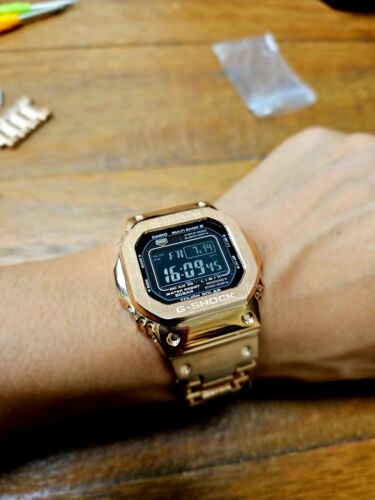 Casio G Shock GW-M5610 Watch Negative Display Rose Gold Case G Casio G Shock GW-M5610 Watch Negative Display Rose Gold Case G