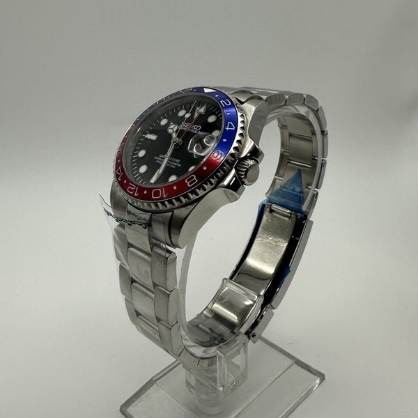 36MM Seiko Custom Pepsi GMT Mod Stunning Design Performance 36mm-seiko-custom-pepsi-gmt-mod-stunning-design-performance