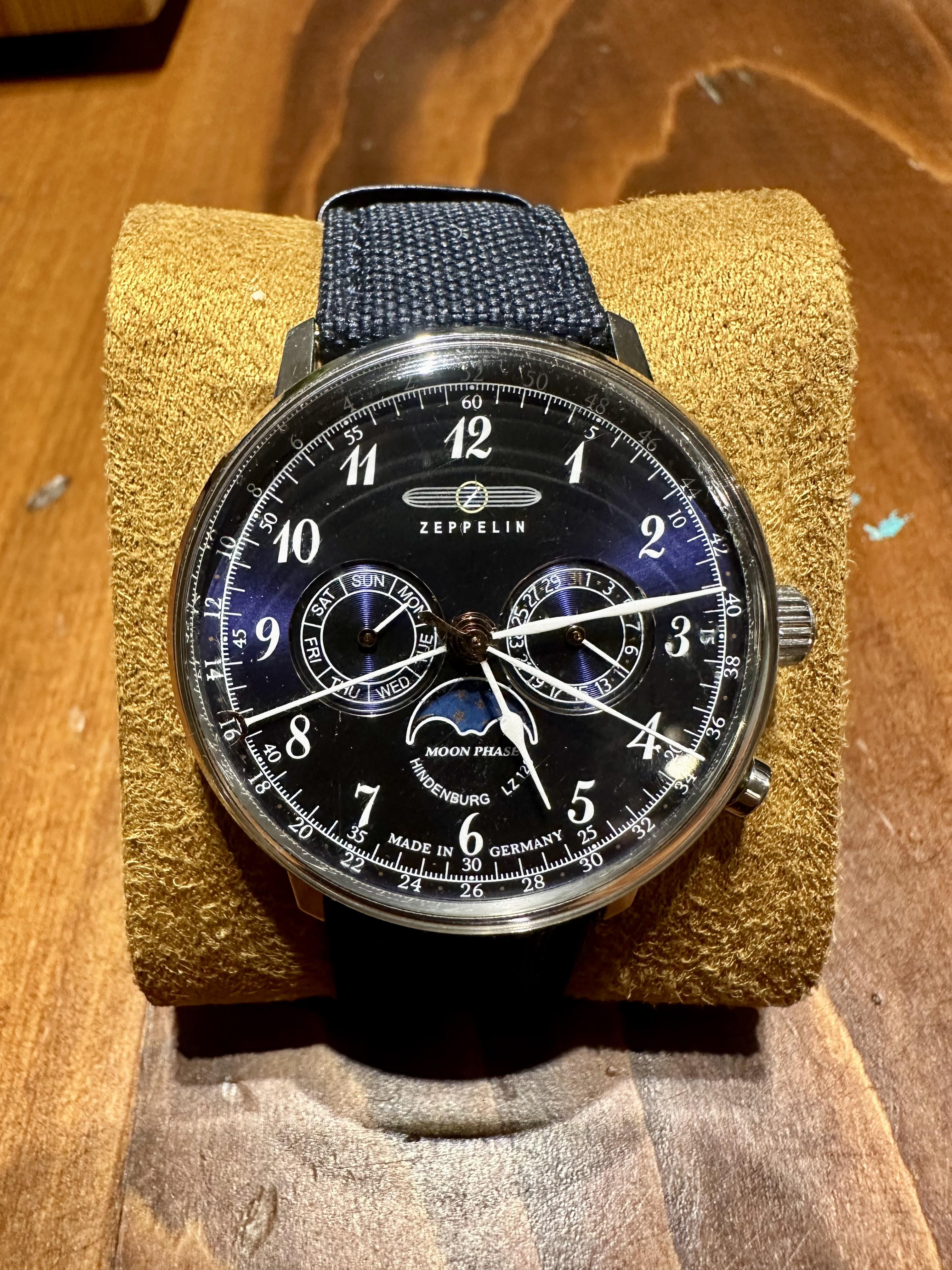 WTS Zeppelin LZ 129 Hindenburg Moonphase Watch 40MM 75