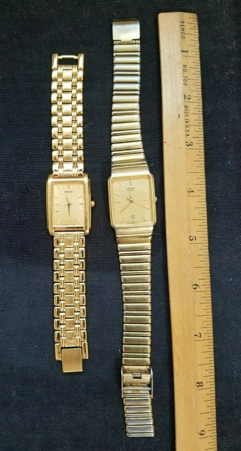Lot of 2 Men's Seiko V701-5E49 R1 and 5Y32-5129 R0 Gold Tone Classic Dress  Watch | WatchCharts