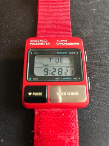 Vintage Seiko S229-5000 Pulsemeter Red | WatchCharts