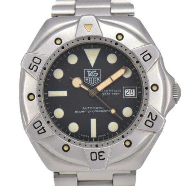 Auth TAG Heuer 840.006-2 Super Professional 1000M Automatic Men's Watch ...