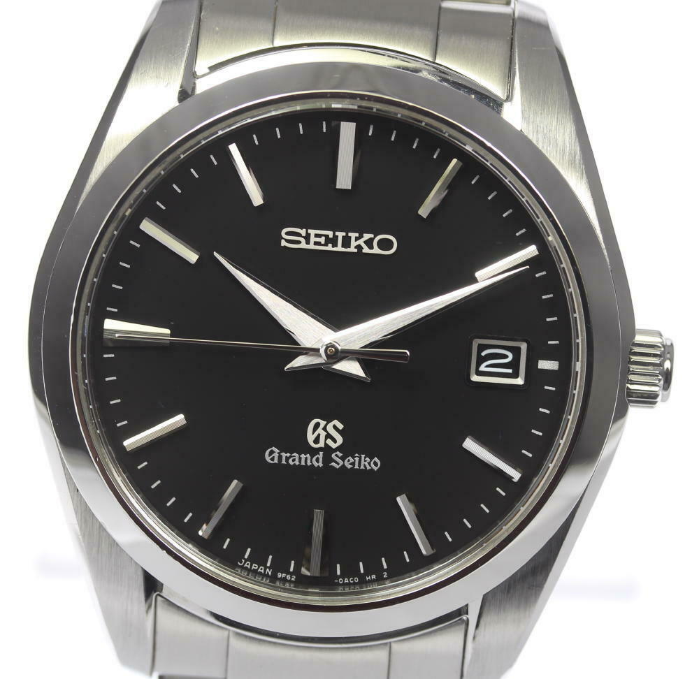 Seiko Grand Seiko Sbgx061 9f62 0ab0 Black Dial Quartz Men S Watch Watchcharts