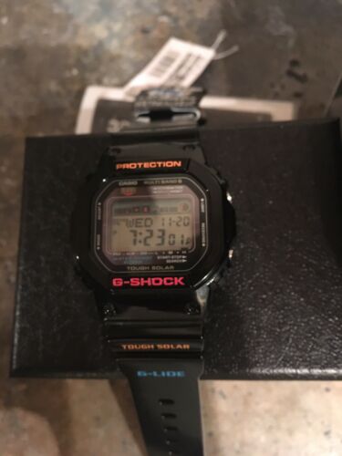 NO RESERVE: Casio G-Shock GWX-5600-1JF G-LIDE Solar Atomic Wrist