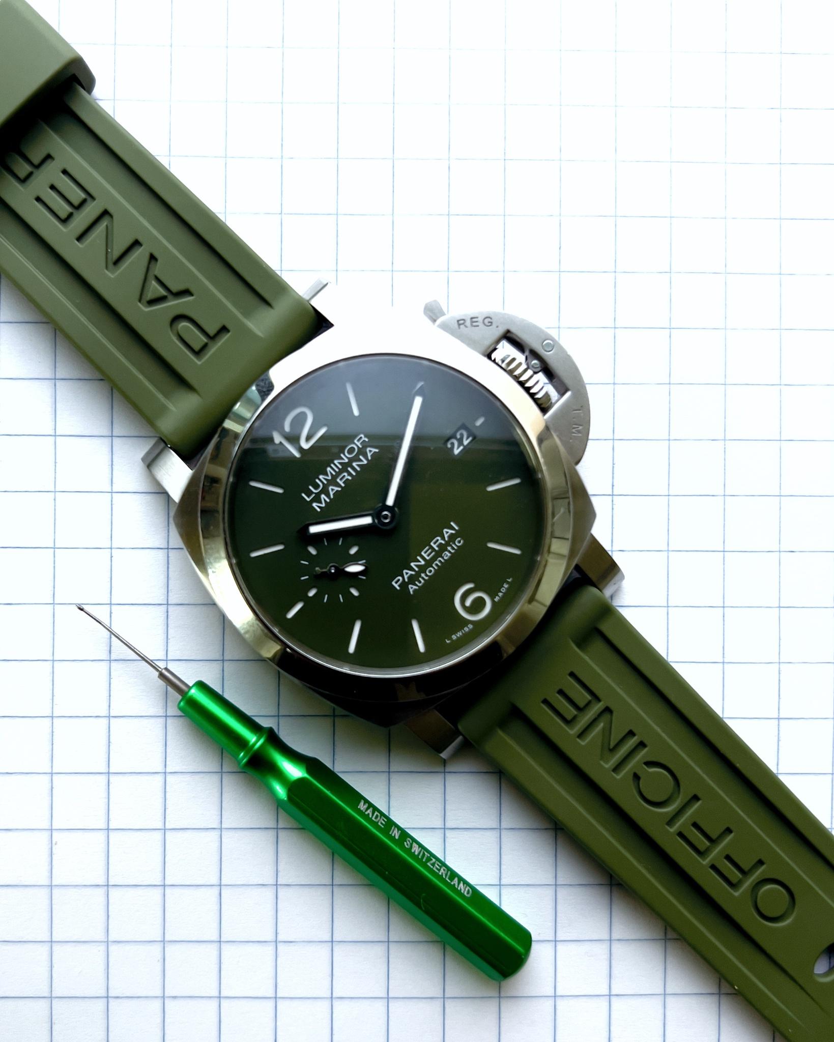 WTS Panerai Luminor PAM1304 Marina Quaranta Verde Full Set