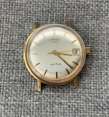 Longines Surfing 18K Gold Mens Watch 17 Jewels 701 Vintage Fab SuissSwiss Made WatchCharts Marketplace