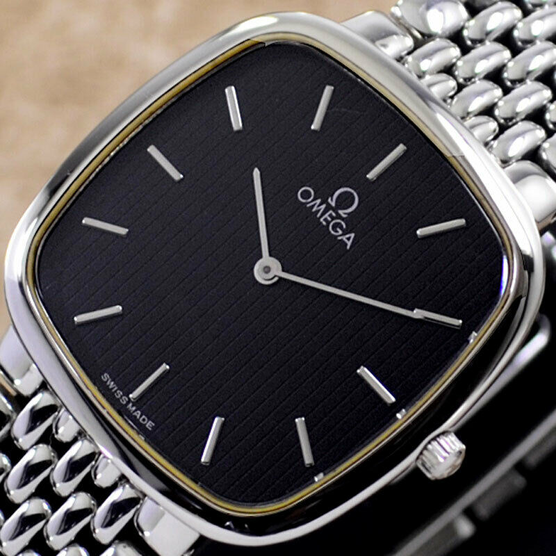 Omega devilleレクタン メンズ クォーツ 稼働品 デッドストック級