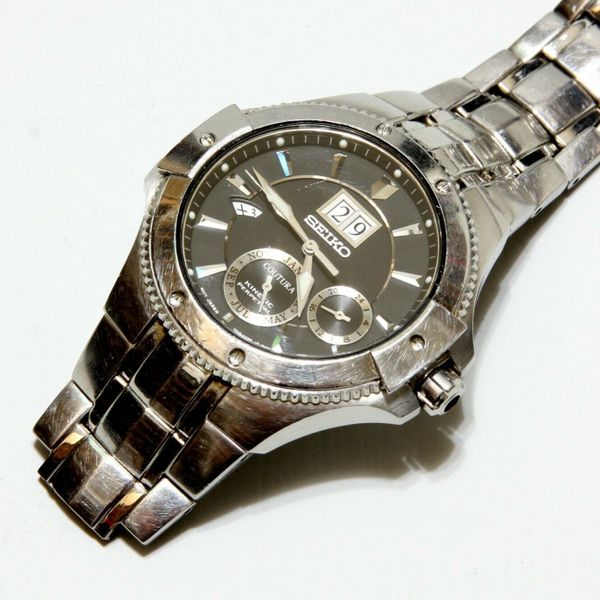 Seiko Coutura Kinetic Perpetual Wrist Watch 7D48-0AB0 Sapphire Crystal  Working | WatchCharts