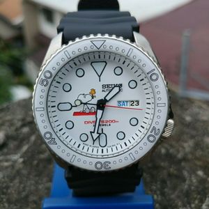 Seiko 7S26-0020 Vintage Divers Snoopy Automatic Watch Mod SKX007 #676 |  WatchCharts