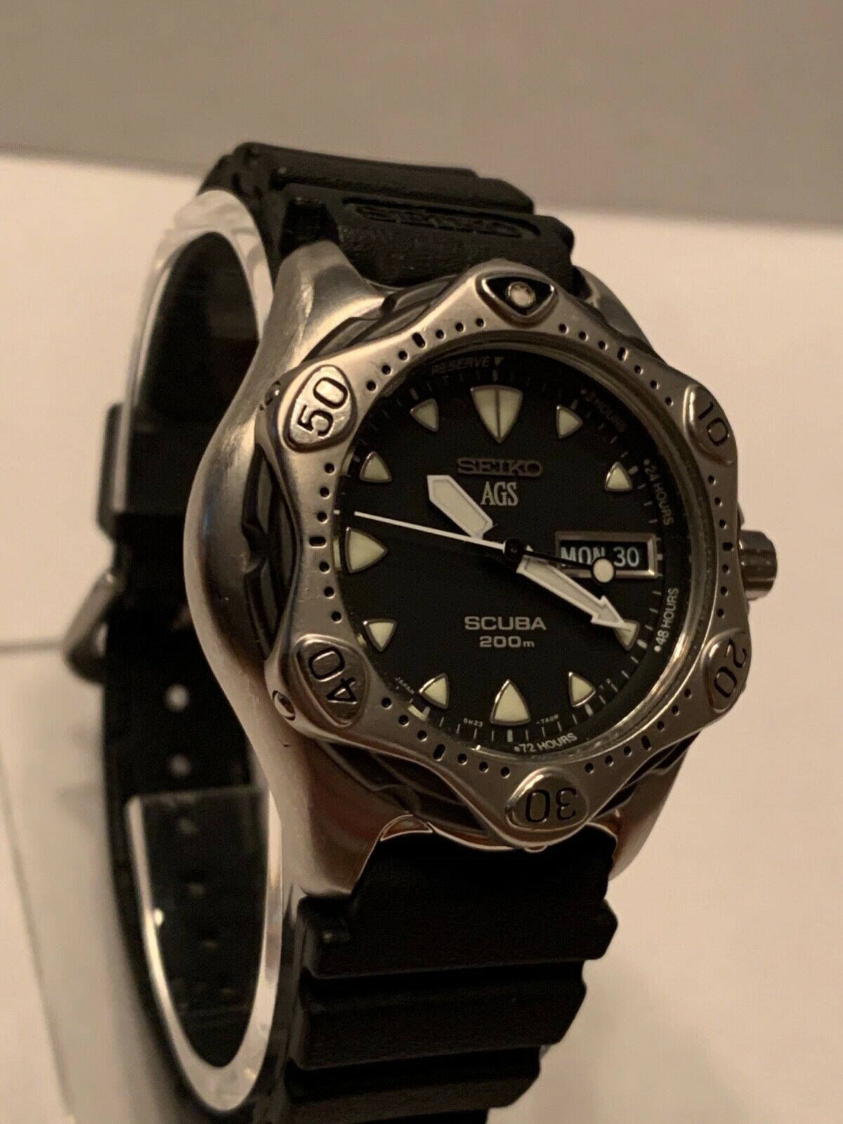 Rare Seiko AGS Kinetic Scuba Diver Starfish 200m (5M23-7A10