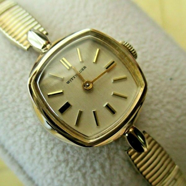 Montre Femme Vintage Wittnauer Ln5113-528 - Mécanique Manuelle 17 Bijoux - Plaquée Or