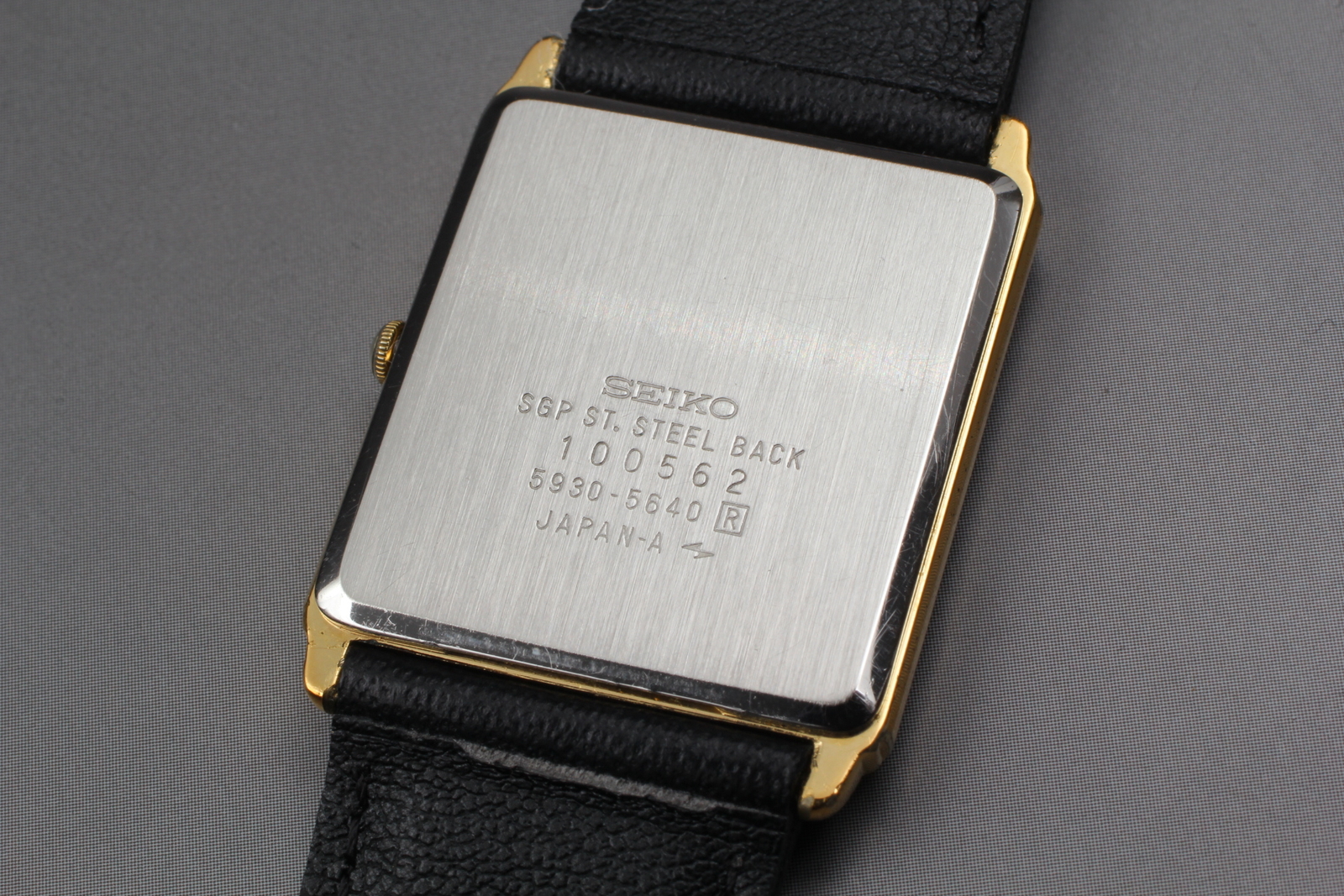 Vintage 1981 Exc+4 Seiko Chariot 5930-5640 SGP Gold Tank Quartz