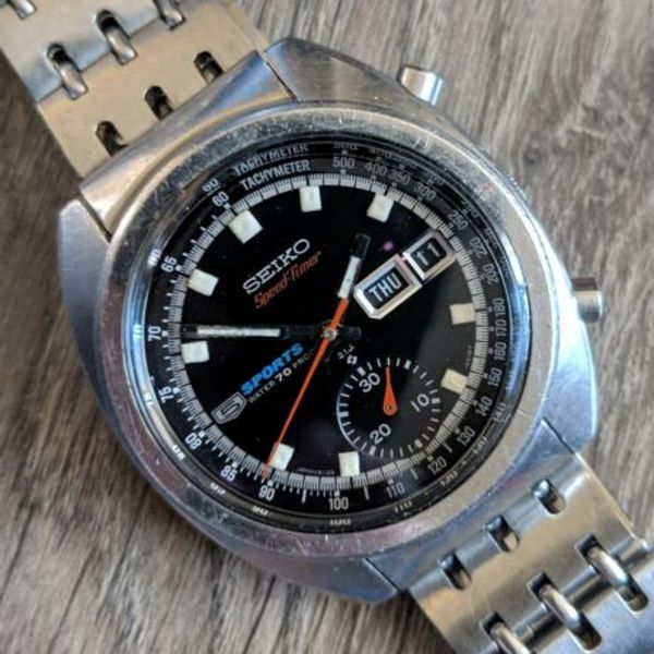 Vtg 1969 SEIKO 6139-6010 SpeedTimer 21J Automatic Chronograph w/ Orig  Bracelet | WatchCharts