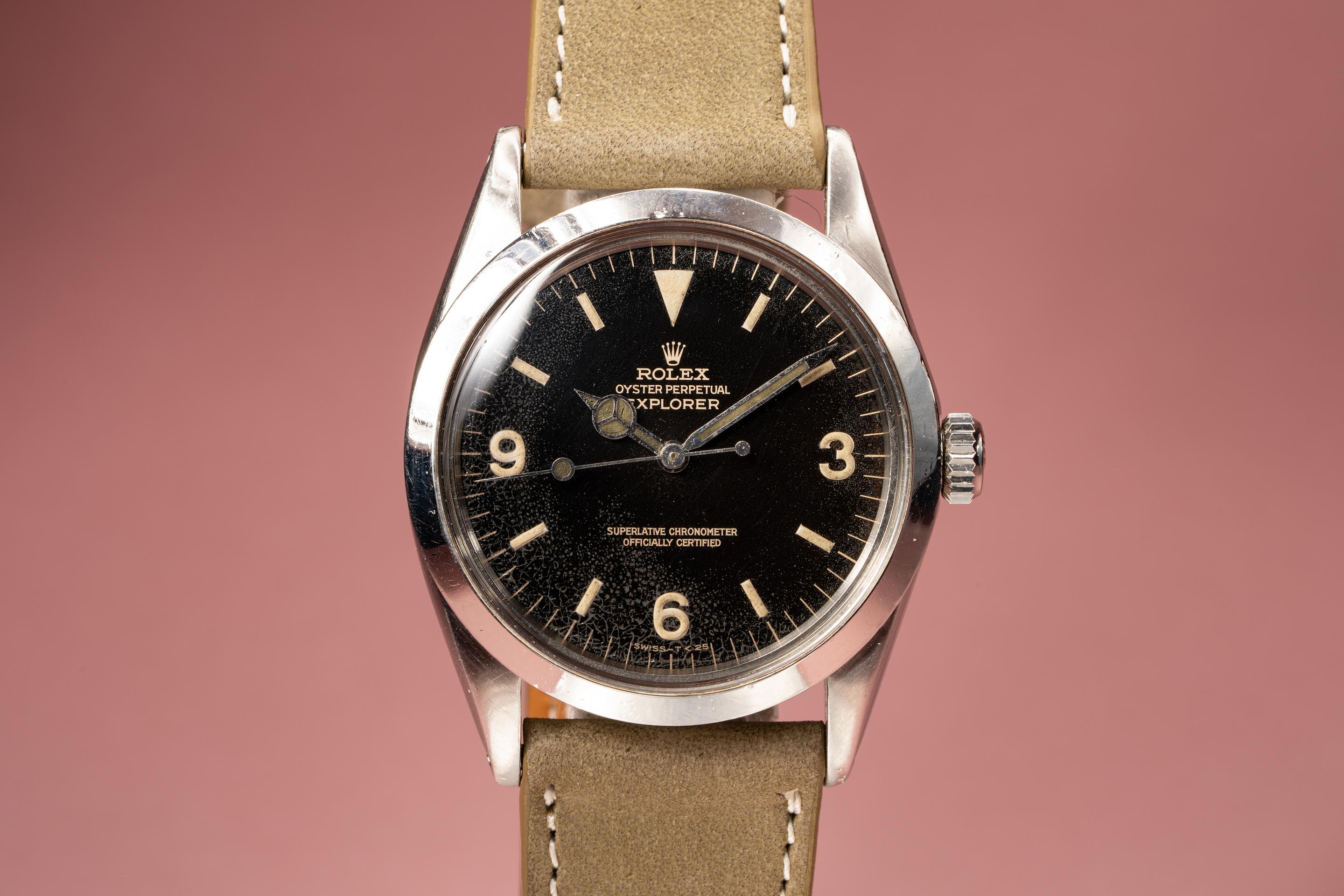 Rolex explorer shop 1016 leather strap