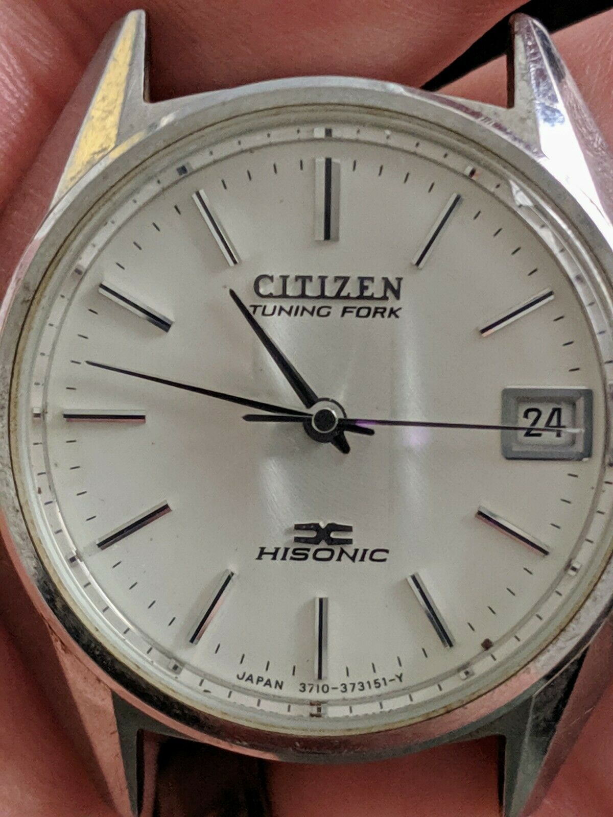 Vintage '74 Citizen HiSonic 3711 Tuning Fork Watch, Works